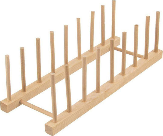 Orion Wooden Cabinet Dish Rack 35.5x13.5x11cm 8 Pieces Beige