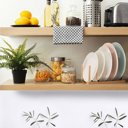 Orion Wooden Cabinet Dish Rack 35.5x13.5x11cm 8 Pieces Beige
