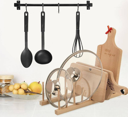 Orion Wooden Cabinet Dish Rack 35.5x13.5x11cm 8 Pieces Beige