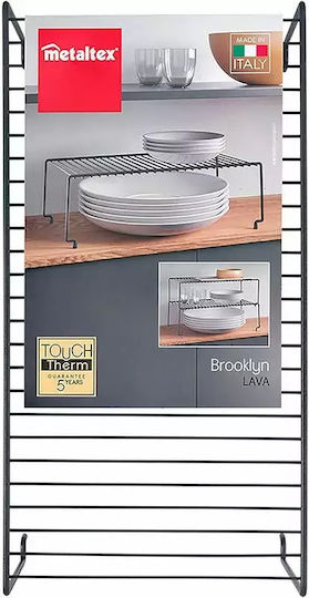 Metaltex Tabletop Brooklyn Metal Rack 47x23x15cm Black