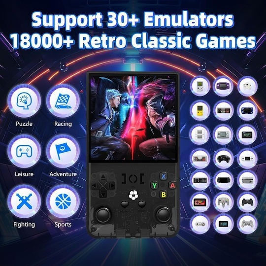 Handheld Video Game Console Ips Screen Hdmi Output Black 64g