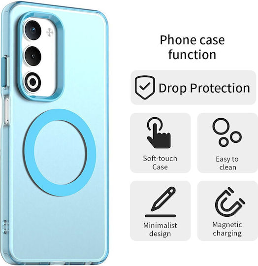 Techsuit Umschlag Rückseite Kunststoff / Silikon Blau (Oppo A5)