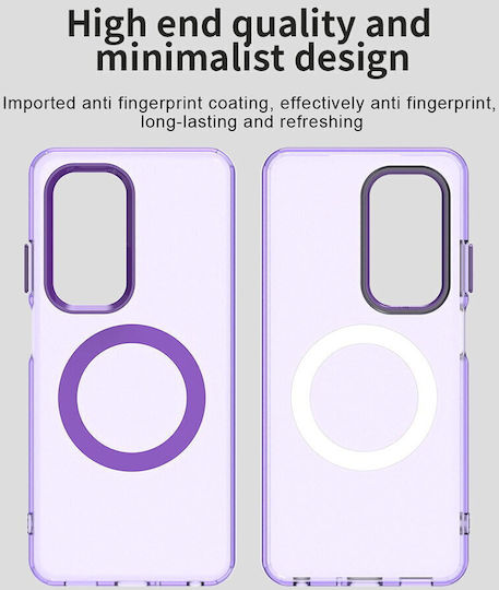 Techsuit Back Cover Plastic / Silicon Violet (Oppo A5)