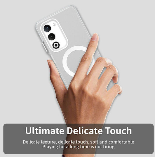 Techsuit Umschlag Rückseite Kunststoff / Silikon Weiß (Oppo A5)