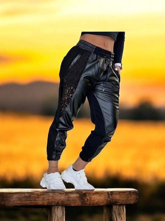 Dama Tesatura Pantaloni Negru