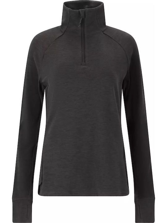 Bluza Damă Gri cu Fermoar