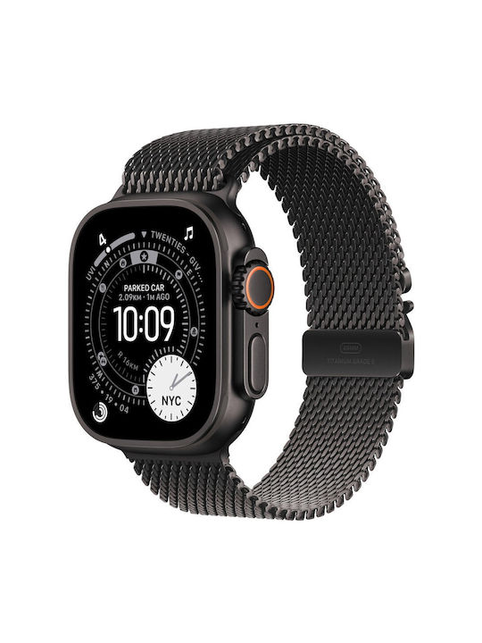 Apple Strap Stainless Steel Black (Apple Watch 49mm, Apple)