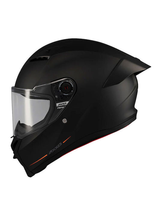 Axxis Fenix Α1 Matt Black Κράνος Μηχανής Full Face DOT / ECE 22.06 με Sunvisor