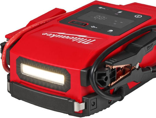 Milwaukee M18 JS2000-0 Φορητός Εκκινητής Μπαταρίας Αυτοκινήτου με Power Bank / USB / Φακό 18V