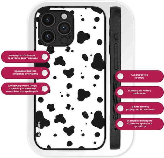 Калъф Sonique Animal Print Series Samsung Galaxy M35 5g Dalmatian