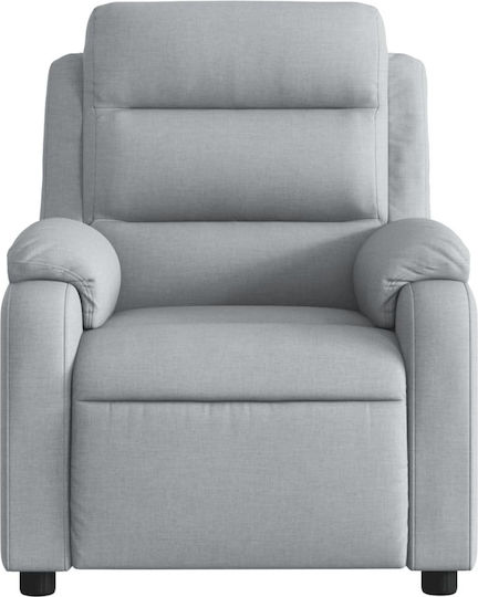 Πολυθρόνα Relax με Υποπόδιο Ανοιχτό Γκρι 75x92.5x100cm