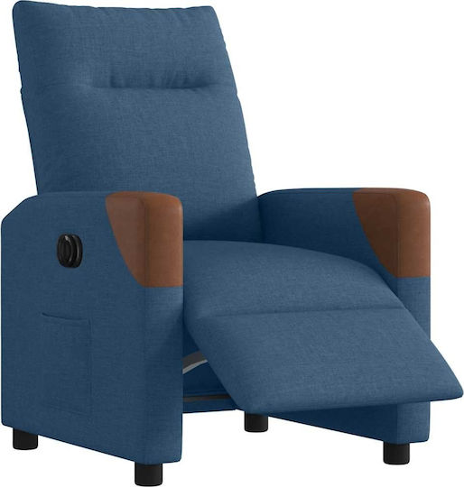 Sessel mit Fußhocker Blue 50x54x100cm
