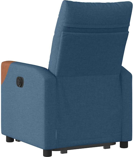 Sessel mit Fußhocker Blue 50x54x100cm