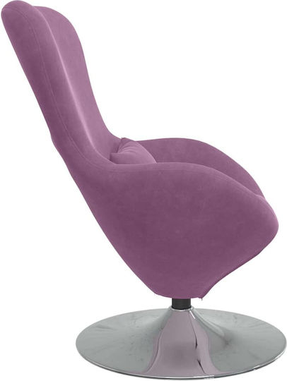 Armchair Purple Velvet 63x73x90cm