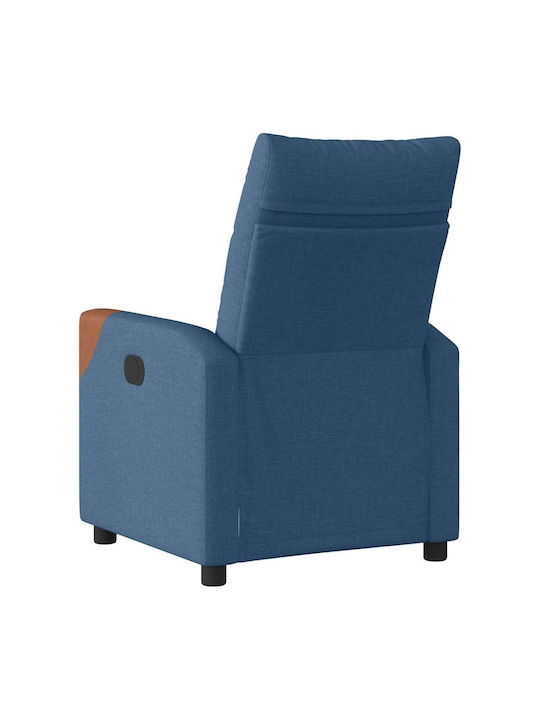 Sessel mit Fußhocker Blue 50x54x100cm