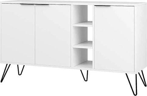 Bufet Flynn Din Lemn Alb 142x35.6x83cm