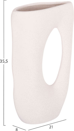 Tabletop Ceramic Decorative Item Fb94626.01 Off-White Crystal 21.5x8.5x36cm
