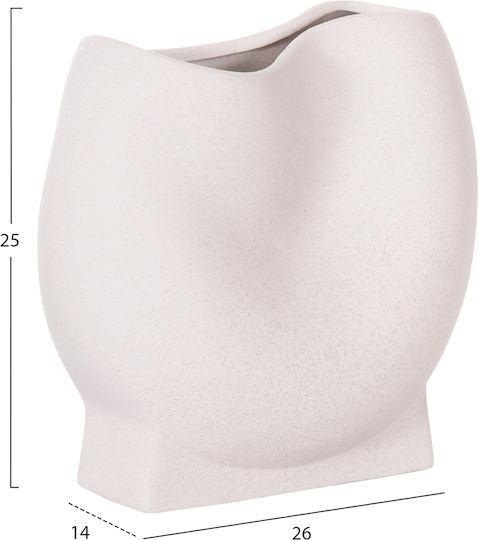 Ceramic Tabletop Decor Fb94610.01 Off-White Crystal 26x14x25cm