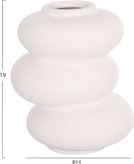 Ceramic Tabletop Decor Fb94628.01 Off-White Crystal Ø16x19 5pcs