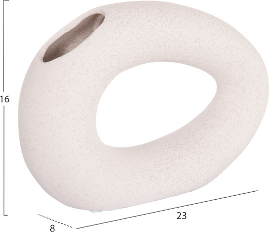 Ceramic Tabletop Decor Fb94645.01 Off-White Crystal 23x8x15 5uec