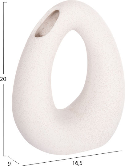Ceramic Tabletop Decor Fb94644.01 Off-White Crystal 16.5x9x20 3pcs