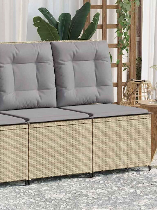 Four-Seater Sofa Outdoor Rattan with Pillows 54x67x95cm