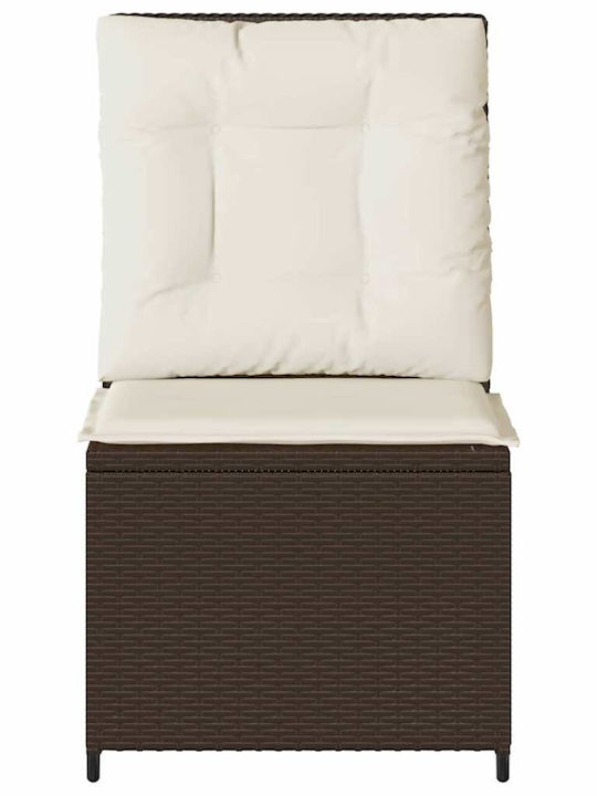 Four-Seater Sofa Outdoor Rattan with Pillows 54x67x95cm