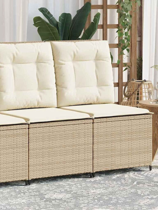 Four-Seater Sofa Outdoor Rattan with Pillows 54x67x95cm