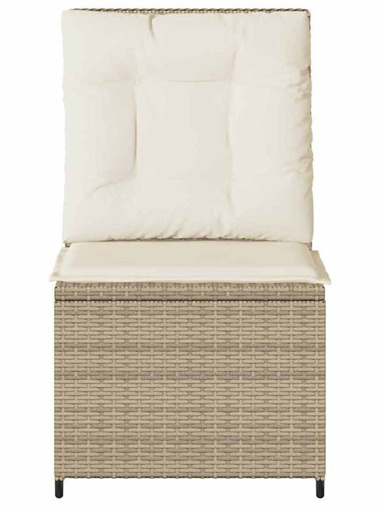 Four-Seater Sofa Outdoor Rattan with Pillows 54x67x95cm