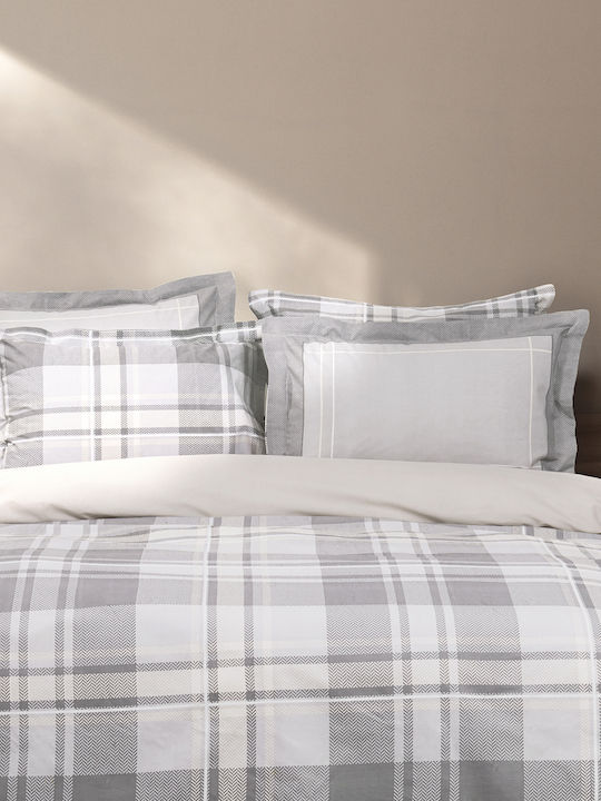 Nima Arthur Arthur Σετ Σεντόνια Υπέρδιπλα 240x260εκ. Grey-beige (4τμχ)