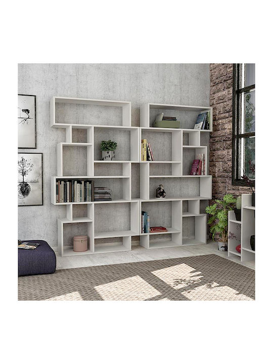 Bibliothek Karmato White 96x25.5x168.5cm
