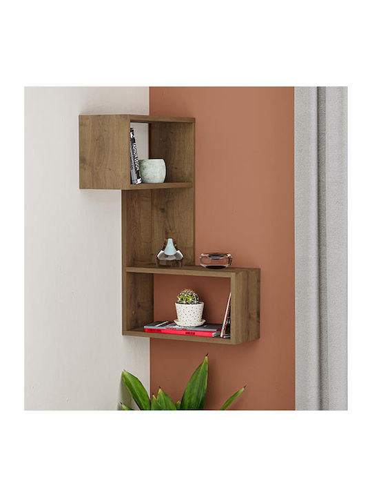 Corner Shelf Wall Part Open Café 47x20x82cm