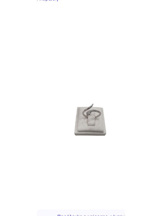 Women's Ring Silver Zircon Snake Shape Silver 925 Women's Ring Silver Zircon Snake Shape Silver 925