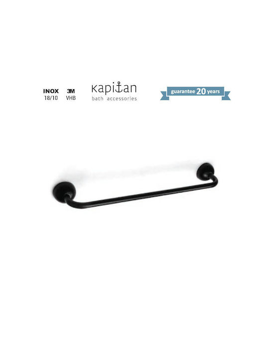 Kapitan Rail Баня Единична Подов с винтове ​60x60см Inox Черен