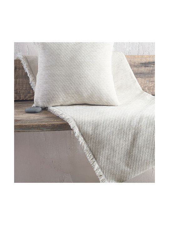 Rythmos Charlie Sofa Cushion 100% Cotton Ecru 40x40cm