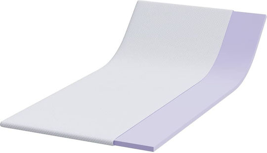 vidaXL Топ матрак Единичен Полиестер 90x190x3.5 см