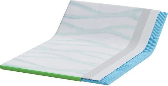 vidaXL Topper Dublu Spumă 140x190x6buc