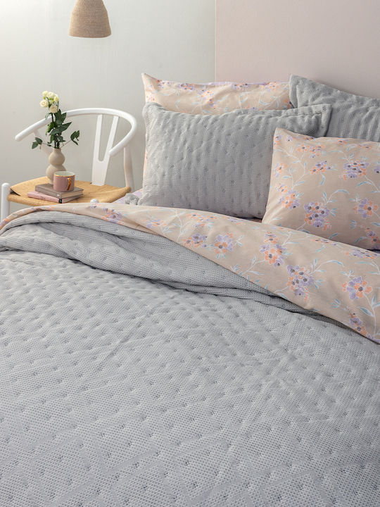 Palamaiki Alison Κουβερλί Μονό από Πολυεστέρα Beige 160x240cm