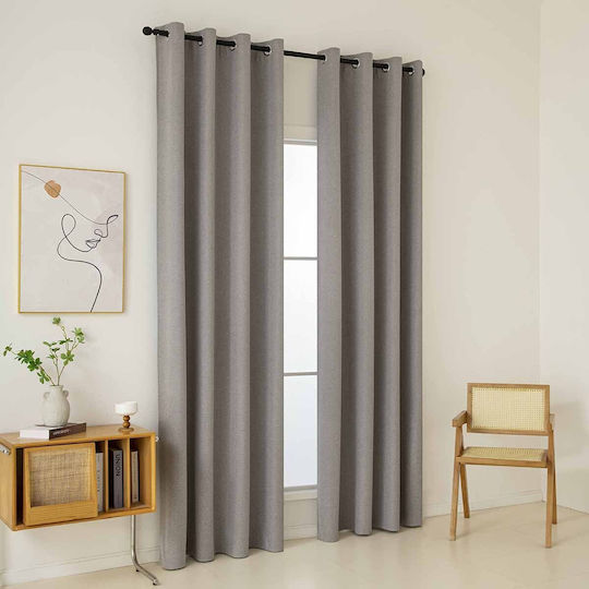 Beauty Home Vorhang mit Grommets Total 8446 Schwarze 140x270cm