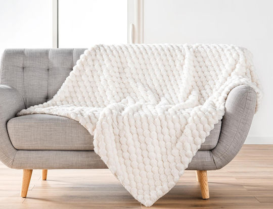 Douceur d'Intérieur Frosty Ριχτάρι Πολυθρόνας Sherpa 180x220εκ. Frosty