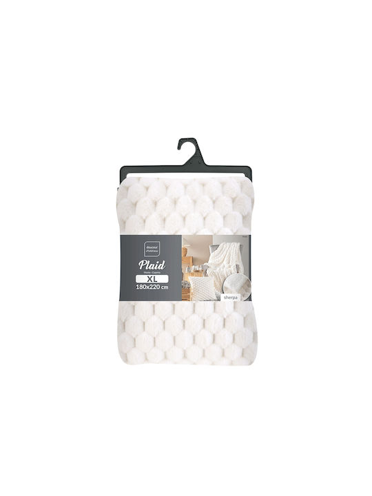 Douceur d'Intérieur Frosty Ριχτάρι Πολυθρόνας Sherpa 180x220εκ. Frosty