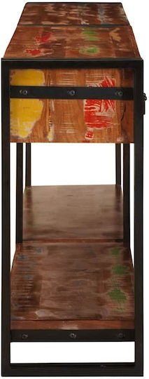 Solid Wood Console Table Colorful L200xW33xH75cm