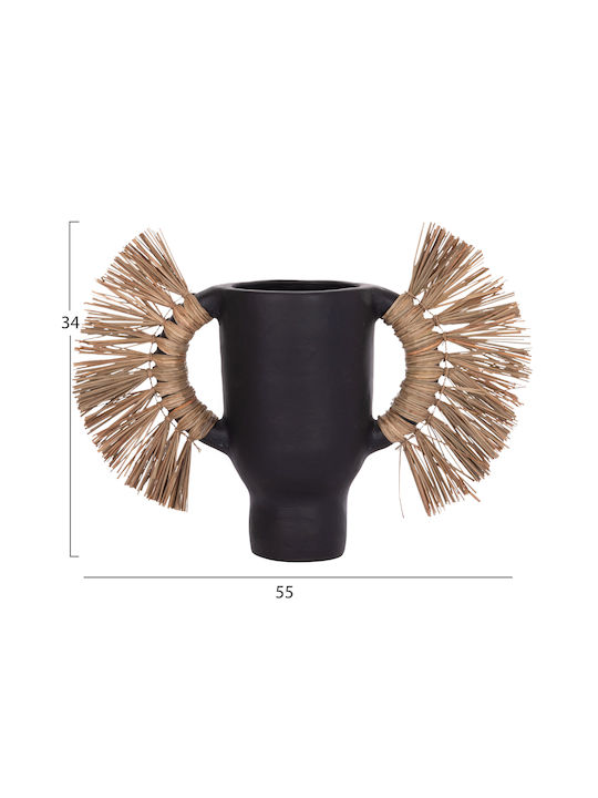 Freebox Decorative Vase Black 55x19x34cm