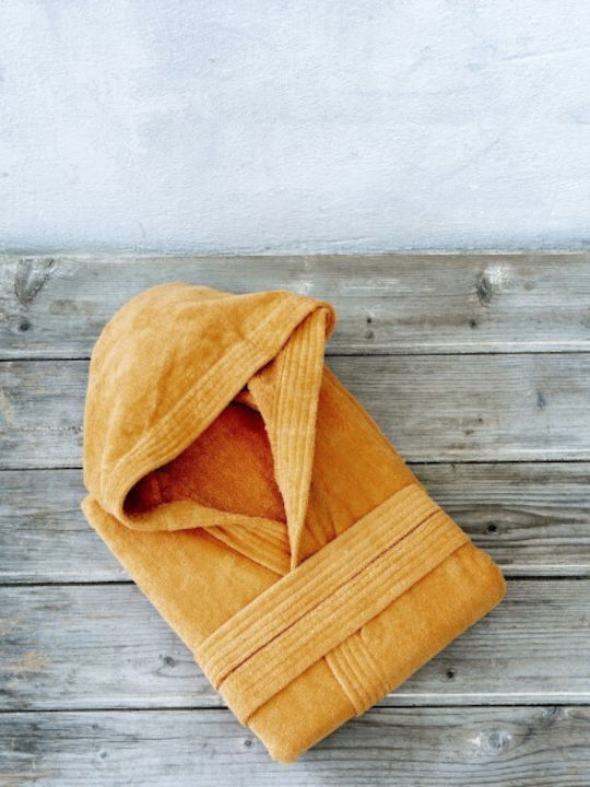 Nima Zen Hooded Bathrobe Amberglow 400gr/m²