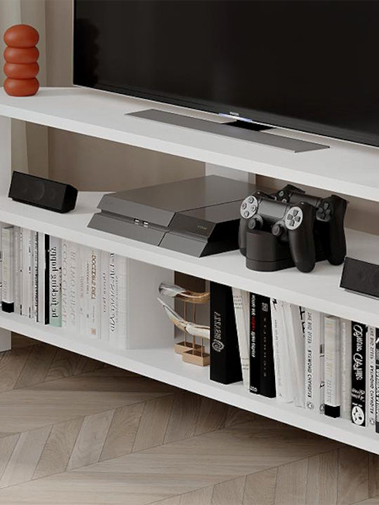 TV Stand Thales White L110xD36xH45cm