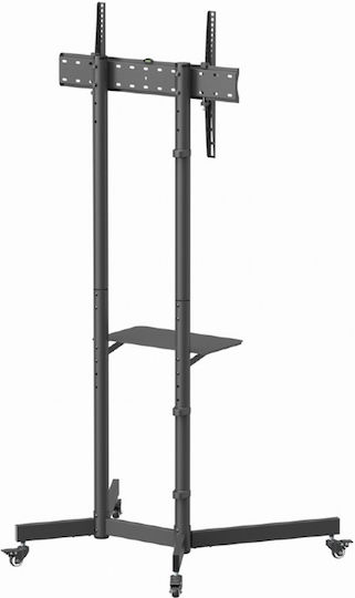 Gembird TVS-70T-01 Βάση Τηλεόρασης Δαπέδου έως 70" Μαύρο