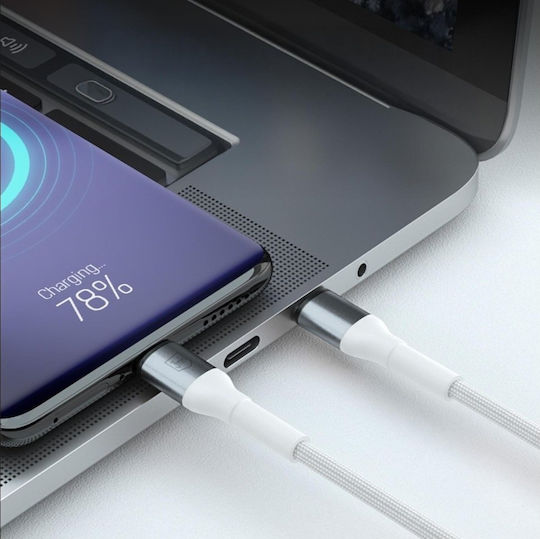 3MK Regular USB-A la Cablu Lightning 12W Alb 2m