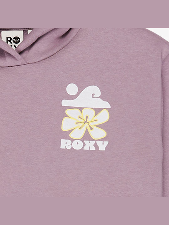 Kinder-Sweatshirt mit Kapuze Rosa Surf Feeling