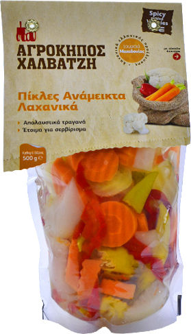 Οικογένεια Χαλβατζή Τουρσί Ανάμεικτα Λαχανικά 500gr