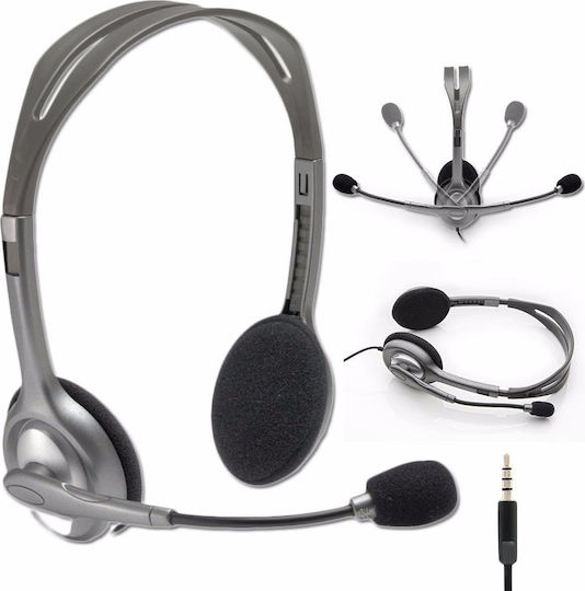 Logitech H111 +M220 Mouse On Ear Multimedia Ακουστικά με μικρόφωνο και σύνδεση 3.5mm Jack